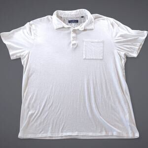 Toscano White Polo Shirt Resortwear Casual Italy Made Modal Cotton Preppy Golf M